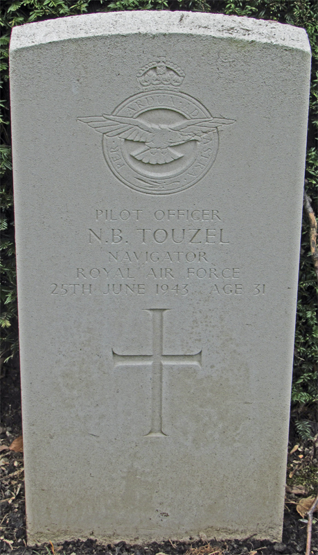 P/O Norman Bernard Touzel<br/><br /><br />died June 25th, 1943